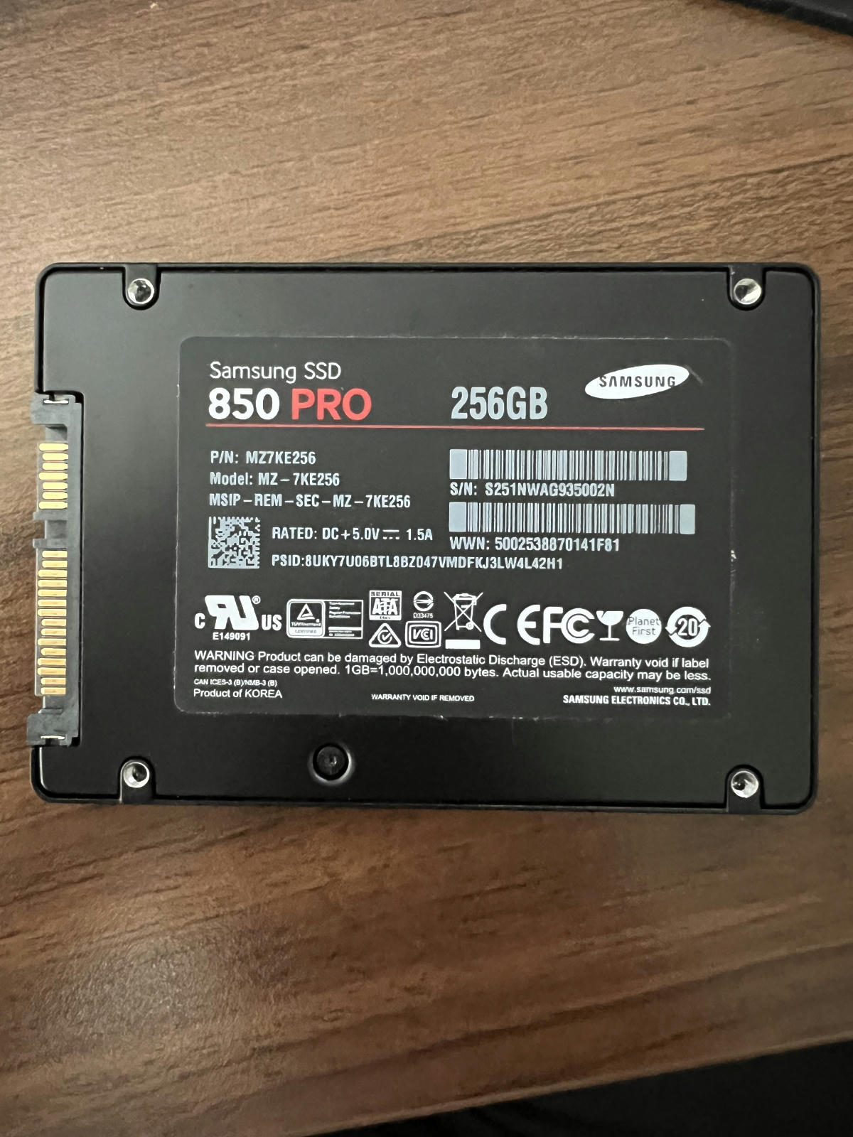 Samsung SSD 850 Pro 256GB samsung-ssd-850-pro-256gb